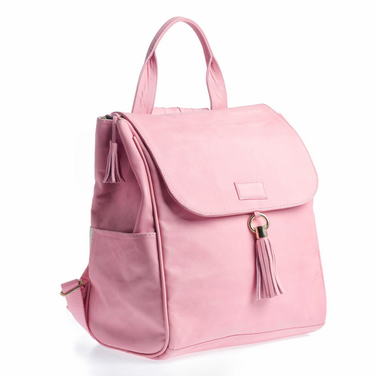 Pañalera Mia Backpack Rosa I Dorado