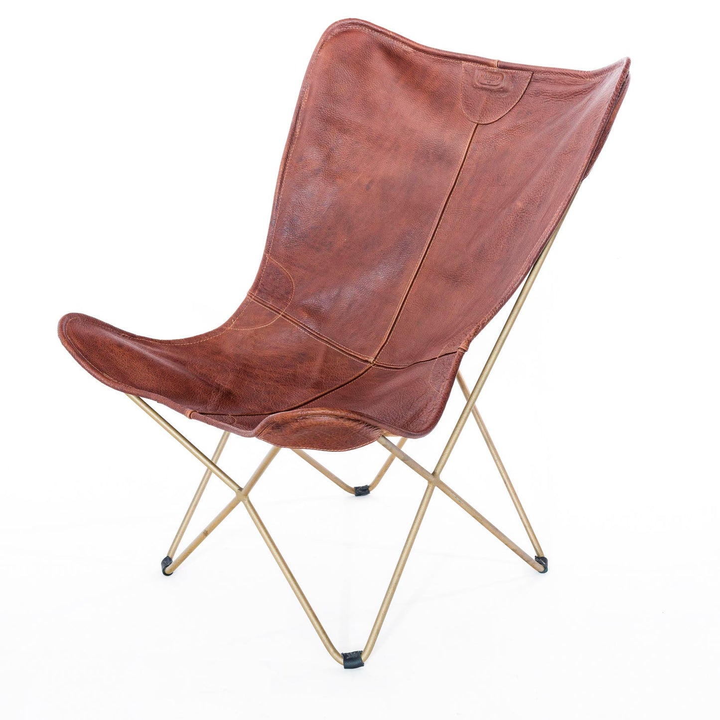 Silla Monarca COGNAC | BASE DORADA