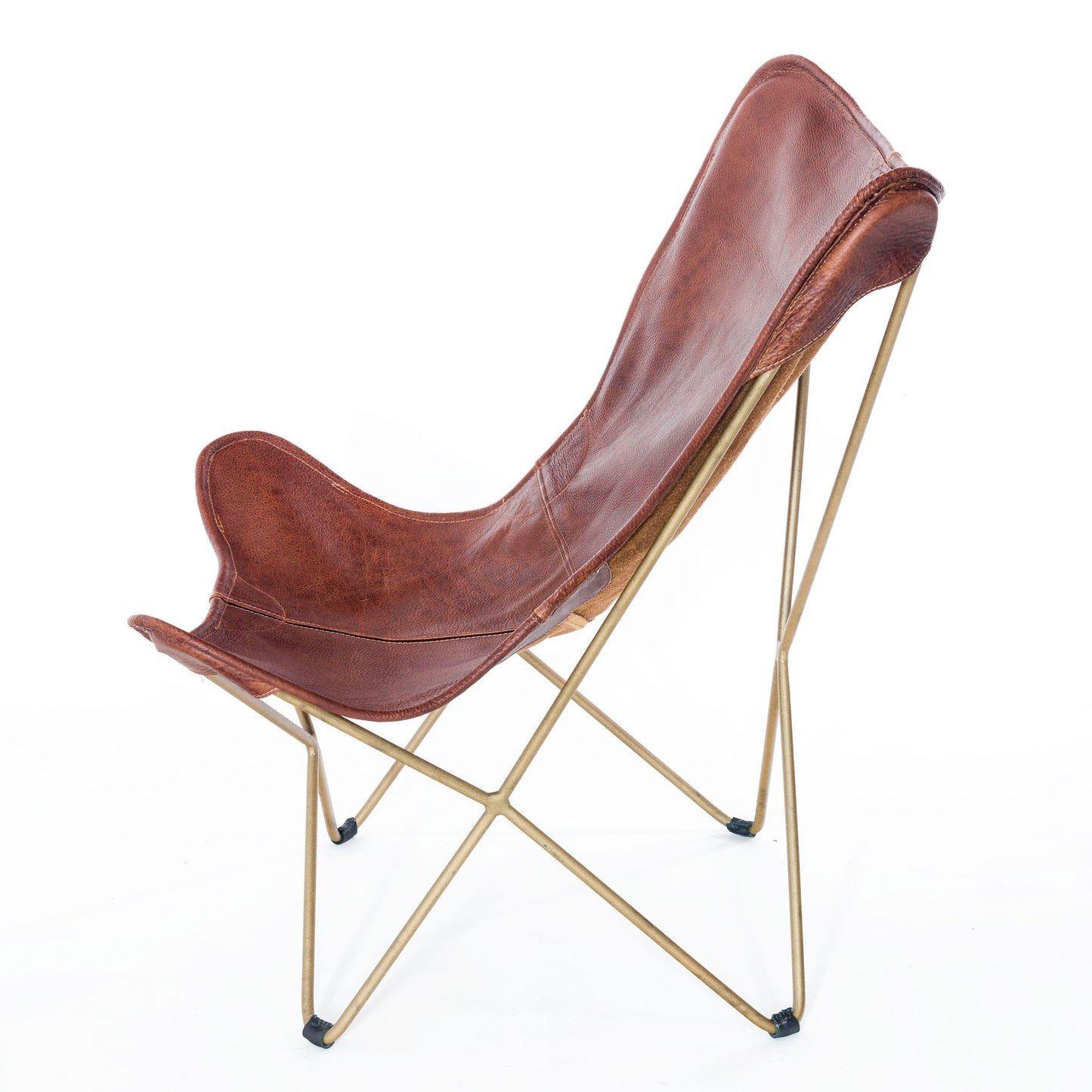 Silla Monarca COGNAC | BASE DORADA