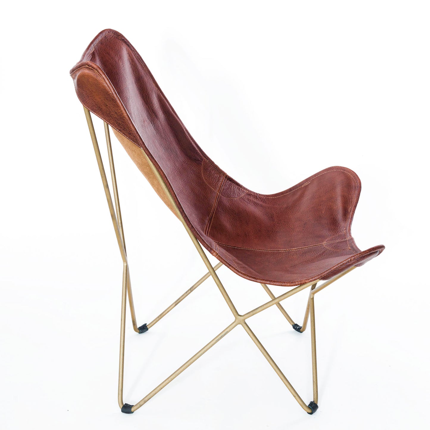 Silla Monarca COGNAC | BASE DORADA