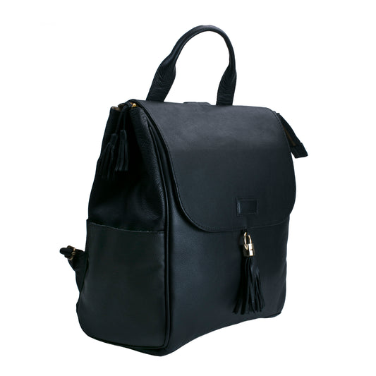 Pañalera Mia Backpack Negra I Dorado